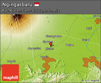 Physical Map of Ngingasbaru