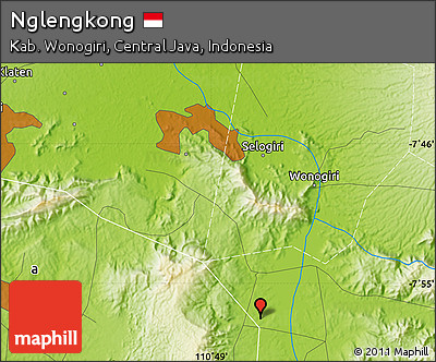 Physical Map of Nglengkong