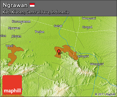 Physical Map of Ngrawan