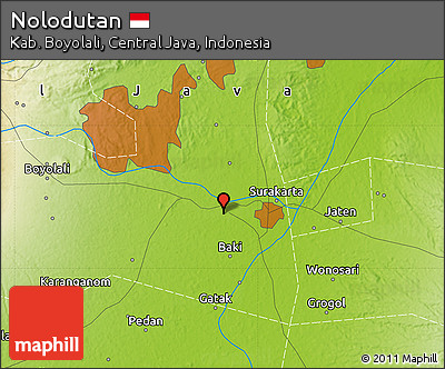 Physical Map of Nolodutan