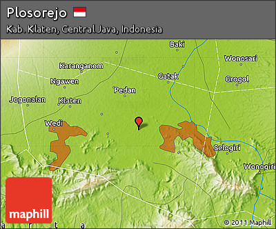 Physical Map of Plosorejo