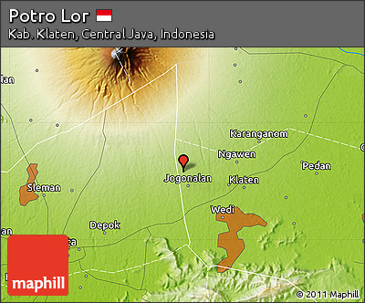 Physical Map of Potro Lor