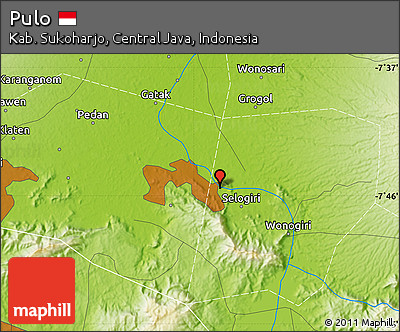 Physical Map of Pulo