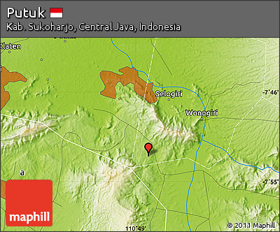 Physical Map of Putuk