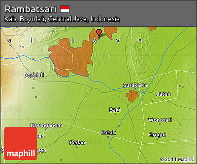 Physical Map of Rambatsari