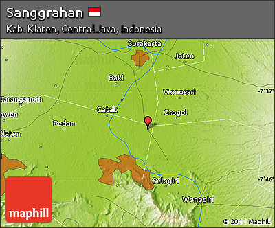Physical Map of Sanggrahan