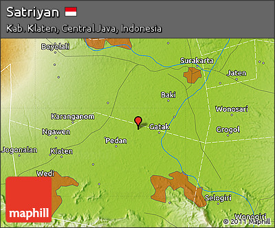 Physical Map of Satriyan
