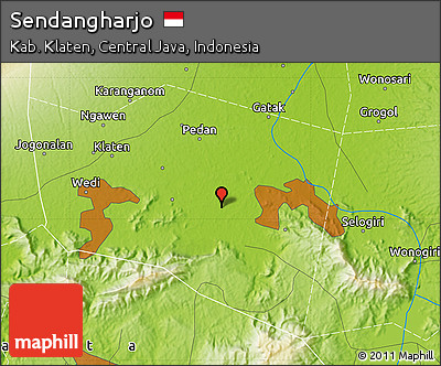 Physical Map of Sendangharjo