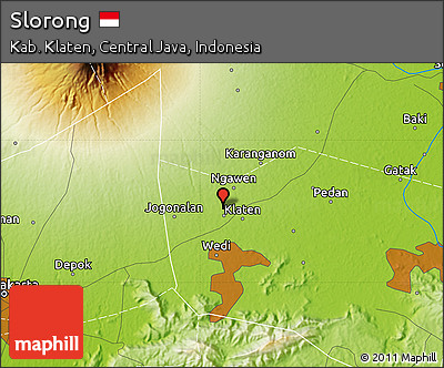 Physical Map of Slorong