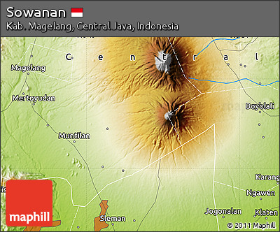 Physical Map of Sowanan