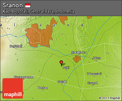 Physical Map of Sranon