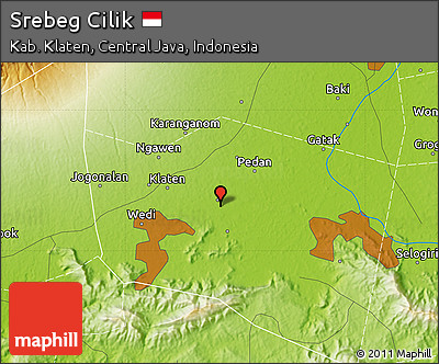Physical Map of Srebeg Cilik