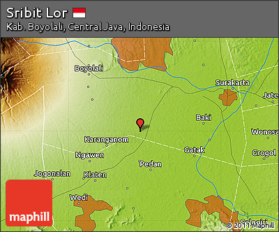 Physical Map of Sribit Lor