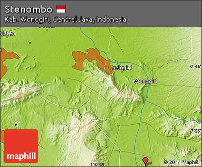 Physical Map of Stenombo