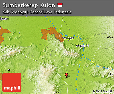Physical Map of Sumberkerep Kulon