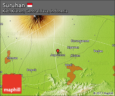 Physical Map of Suruhan