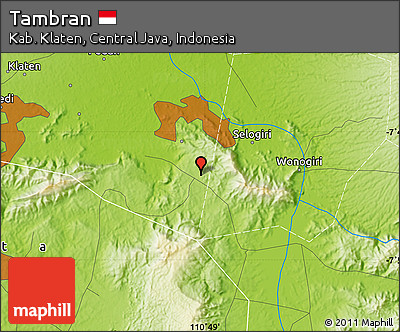 Physical Map of Tambran