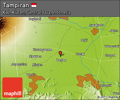 Physical Map of Tampiran
