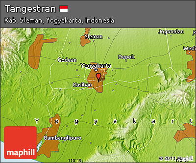 Physical Map of Tangestran