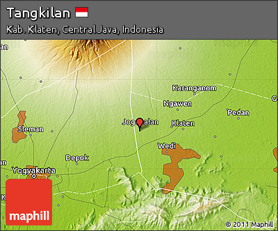 Physical Map of Tangkilan