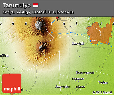 Physical Map of Tarumulyo