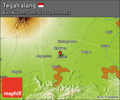Physical Map of Tegaltalang