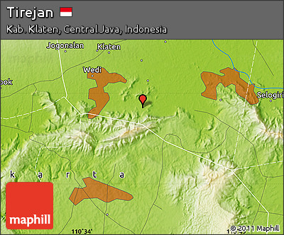 Physical Map of Tirejan
