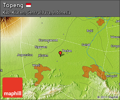 Physical Map of Topeng