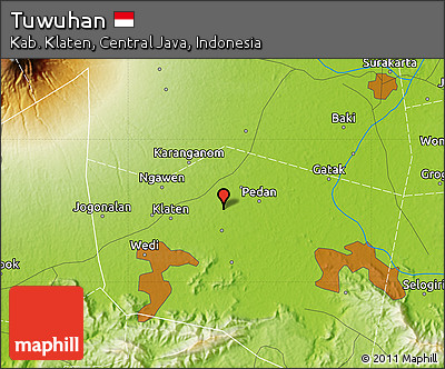 Physical Map of Tuwuhan