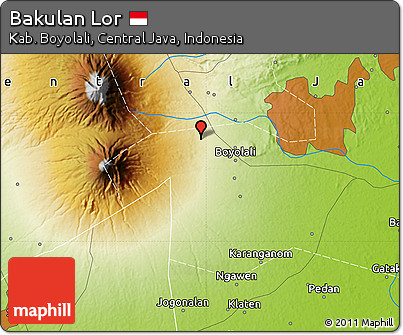 Physical Map of Bakulan Lor