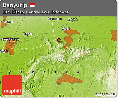 Physical Map of Banyurip