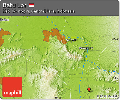 Physical Map of Batu Lor
