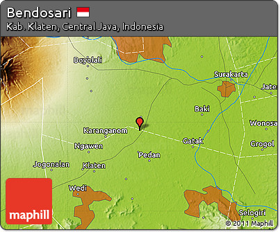 Physical Map of Bendosari