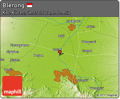 Physical Map of Blerong