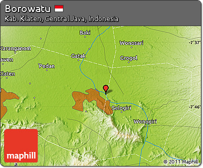 Physical Map of Borowatu