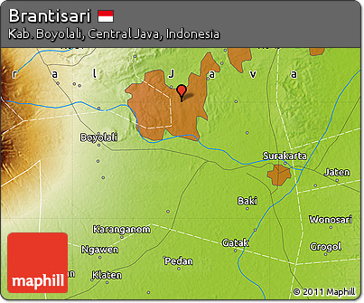 Physical Map of Brantisari