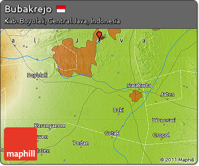 Physical Map of Bubakrejo