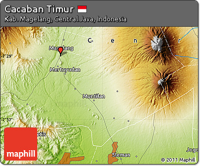 Physical Map of Cacaban Timur