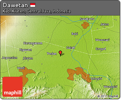 Physical Map of Dawetan