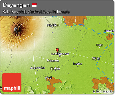 Physical Map of Dayangan