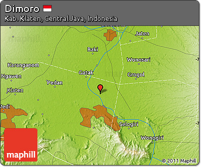 Physical Map of Dimoro