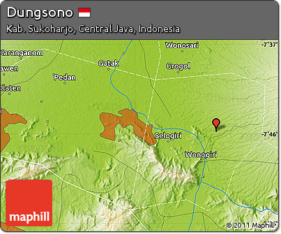 Physical Map of Dungsono
