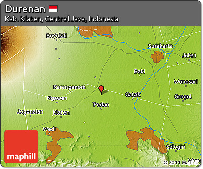 Physical Map of Durenan