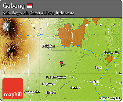 Physical Map of Gabang
