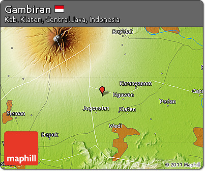 Physical Map of Gambiran