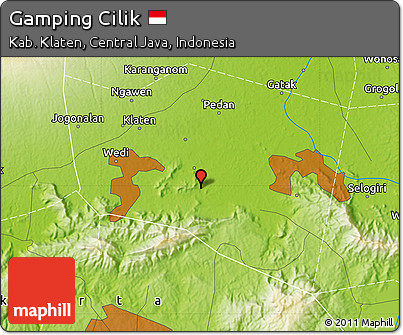 Physical Map of Gamping Cilik