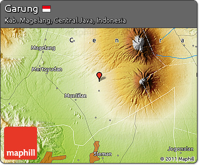 Physical Map of Garung