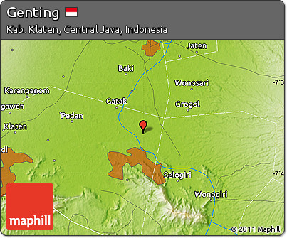 Physical Map of Genting