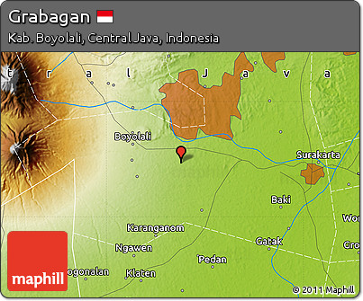 Physical Map of Grabagan