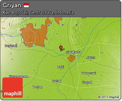 Physical Map of Griyan